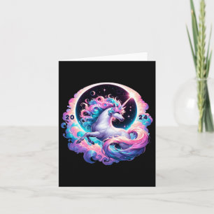 Total Solar Eclipse Totality Unicorn Card