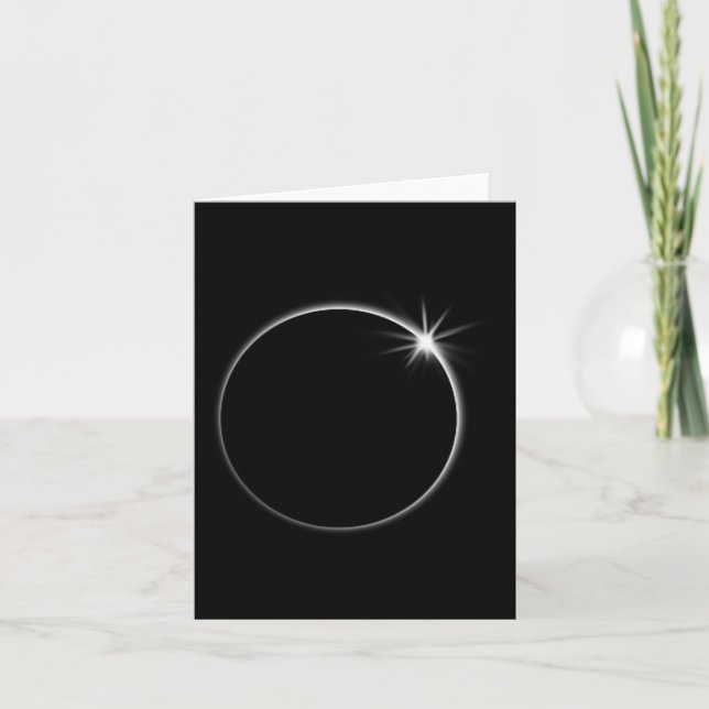 Total Solar Eclipse US American Flag Totality 04.0 Card (Front)