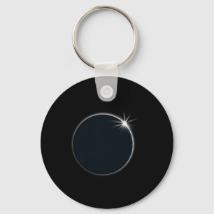 Total Solar Eclipse US American Flag Totality 04.0 Key Ring