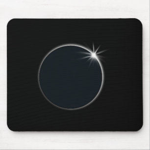 Total Solar Eclipse US American Flag Totality 04.0 Mouse Mat