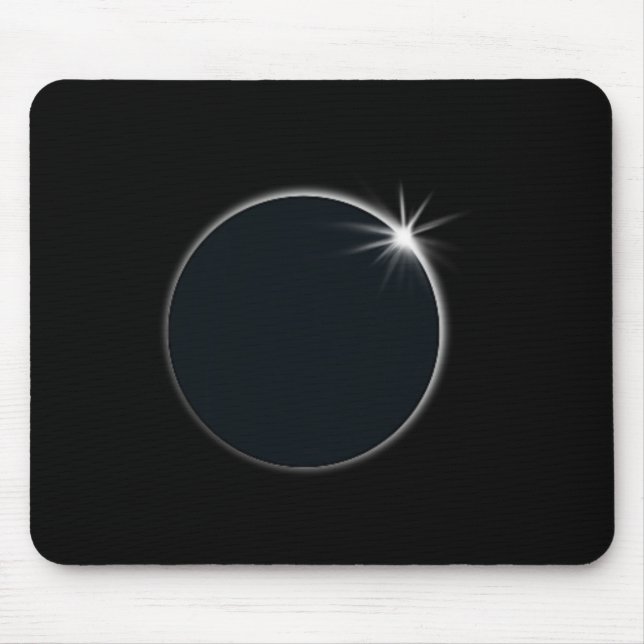 Total Solar Eclipse US American Flag Totality 04.0 Mouse Mat (Front)