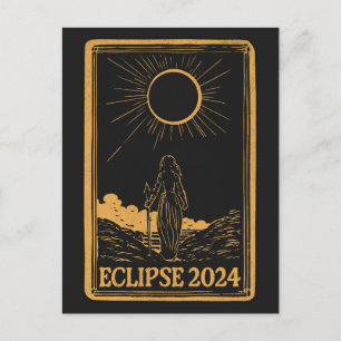 Total Solar Eclipse USA April 8, 2024 Celestial Postcard