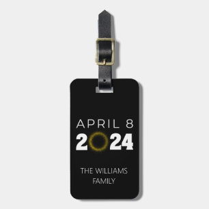 Total Solar Eclipse USA April 8, 2024 Luggage Tag