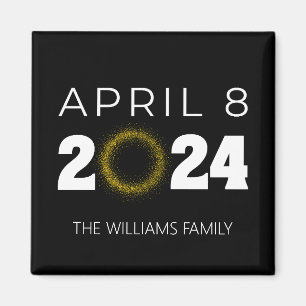 Total Solar Eclipse USA April 8, 2024 Magnet