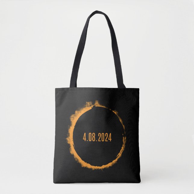 Total Solar Eclipse USA April 8, 2024 Tote Bag (Front)