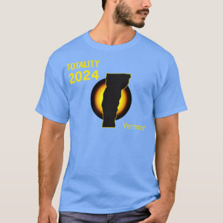 Total Solar Eclipse Vermont State 2024 T-Shirt