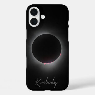 Total Solar Eclipse w/Name iPhone 16 Plus Case