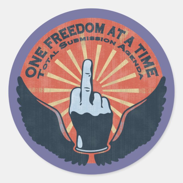 Total Submission Agenda Classic Round Sticker (Front)