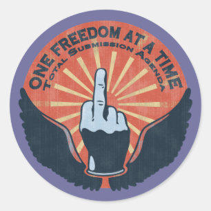 Total Submission Agenda Classic Round Sticker