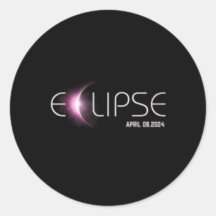 Totality 04 08 24 Total Solar Eclipse 2024 1 Classic Round Sticker