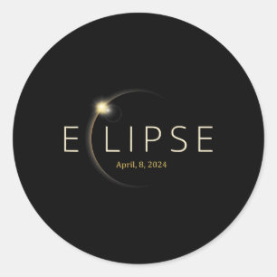 Totality 04 08 24 Total Solar Eclipse 2024 2 Classic Round Sticker