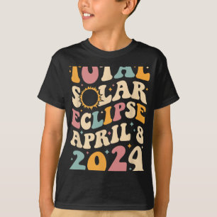 Totality 04 08 24 Total Solar Eclipse 2024 Groovy T-Shirt