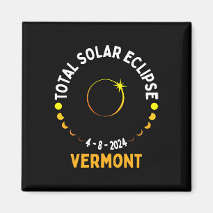 Totality 04 08 24 Total Solar Eclipse 2024 Vermont Magnet