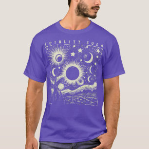 Totality 2024 Vintage Astronomy Gift Solar Eclipse T-Shirt