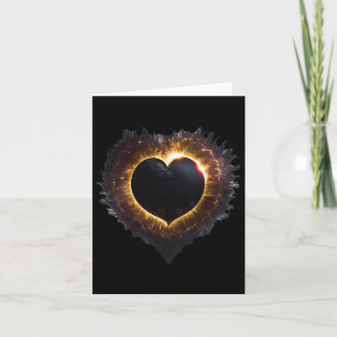 Totality Girls Heart Shape Total Solar Eclipse 202 Card
