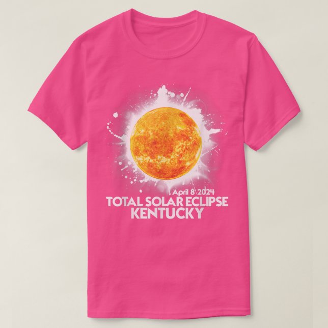 Totality Kentucky 2024 American Total Solar Eclips T-Shirt (Design Front)