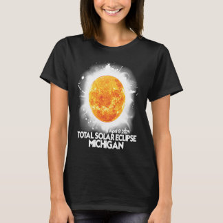 Totality Michigan 2024 Total Solar Eclipse America T-Shirt