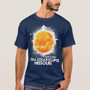 Totality Missouri 2024 Total Solar Eclipse America T-Shirt