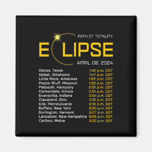 Totality Path 2024 Eclipse Map Total Eclipse Astro Magnet