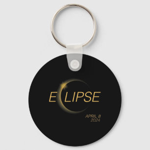 Totality Solar 4.08.24 America Total Solar Eclipse Key Ring