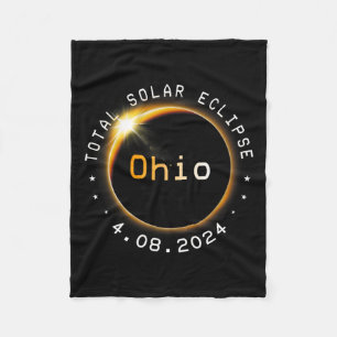 Totality Solar Eclipse 2024 4.08.24 Accessories Fleece Blanket