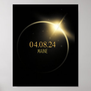 Totality Solar Eclipse 2024 4.08.24 Accessories Poster