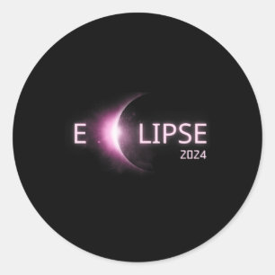 Totality Solar Eclipse 2024 Total Solar Eclipse 4. Classic Round Sticker