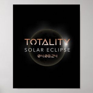Totality Solar Eclipse 4 8 2024 Event Celebrate In Poster