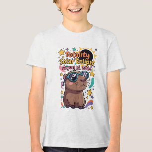 Totality Solar Eclipse August 12 2026 Capybara Tri-Blend Shirt