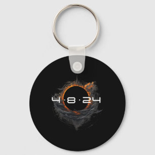 Totality Spring 2024 4-8-2024 Total Solar Eclipse  Key Ring