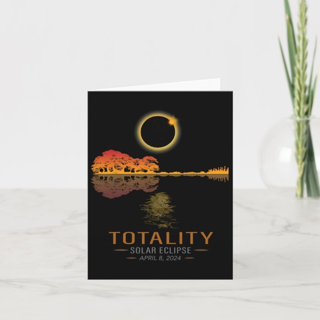 Totality Spring 4 08 24 Total Solar Eclipse Guitar Card (Front)
