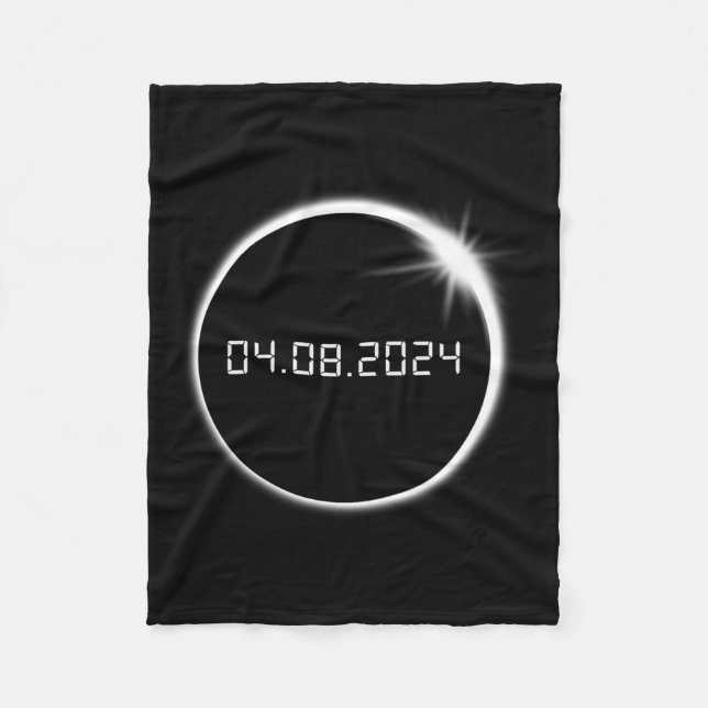 Totality Spring April 8  Fleece Blanket (Front)
