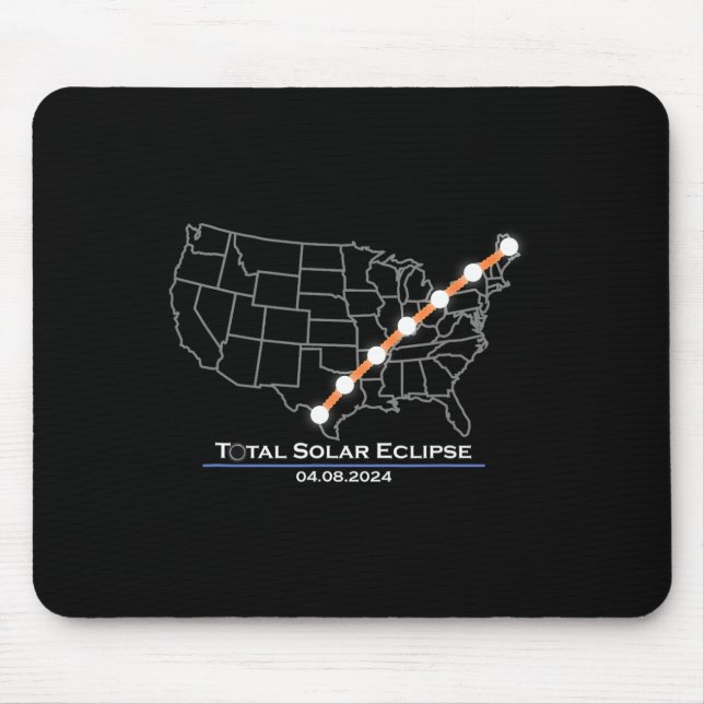 Totality Total Solar Eclipse April 8 2024  Mouse Mat (Front)