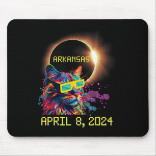 Totality Total Solar Eclipse Cat April 8 2024 Arka Mouse Mat