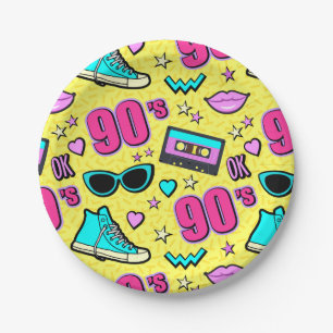 Totally 90's! Party Paper Plate