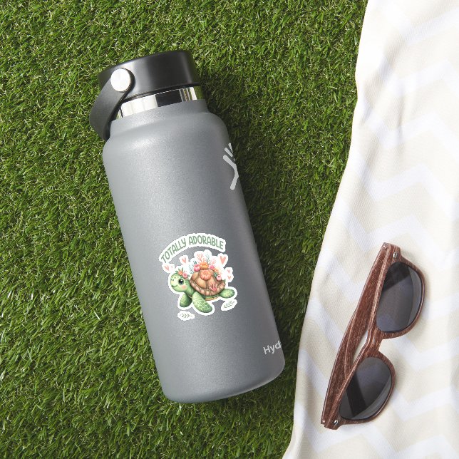 Totally Adorable Turtle with Coral (HydroFlask Insitu)