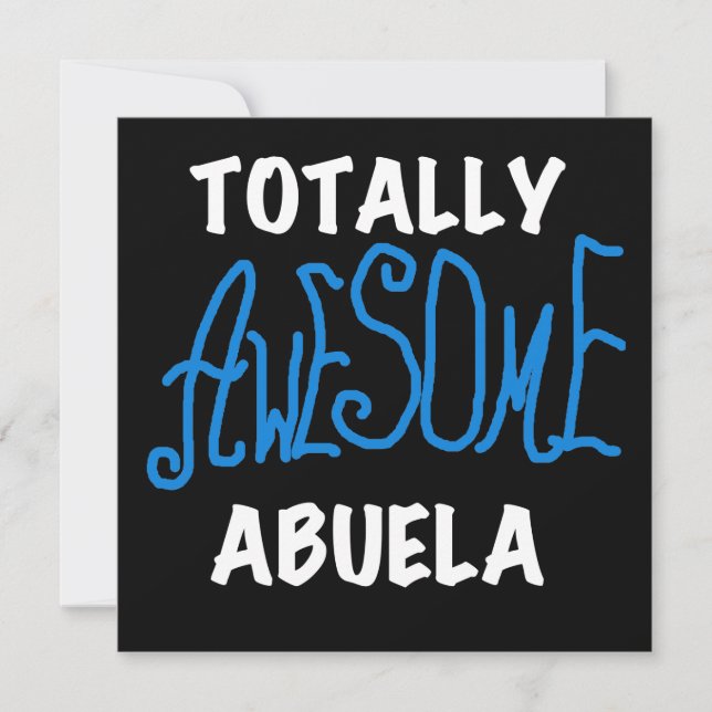 Totally Awesome Abuela Blue Tshirts and Gifts (Front)