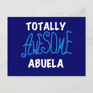 Totally Awesome Abuela Blue Tshirts and Gifts Postcard