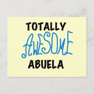 Totally Awesome Abuela Blue Tshirts and GIfts Postcard