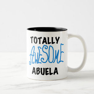 Totally Awesome Abuela Blue Tshirts and GIfts Two-Tone Coffee Mug