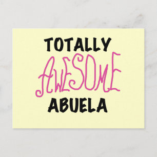 Totally Awesome Abuela Pink Tshirts and GIfts Postcard