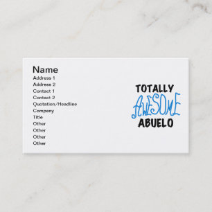 Totally Awesome Abuelo Tshirts and Gifts Business Card