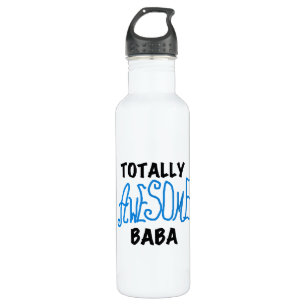 Totally Awesome Baba Tshirts and 710 Ml Water Bottle
