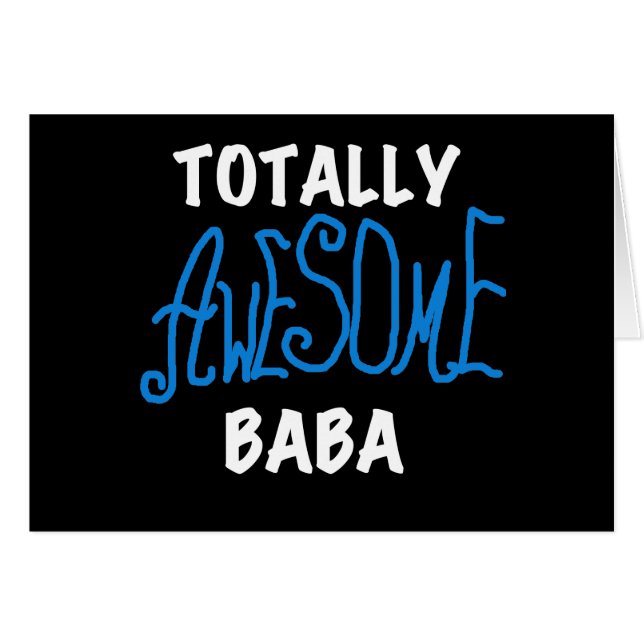 Totally Awesome Baba Tshirts and Gifts (Front Horizontal)