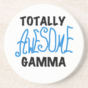 Totally Awesome Gamma Blue Tshirts and Gifts Coaster