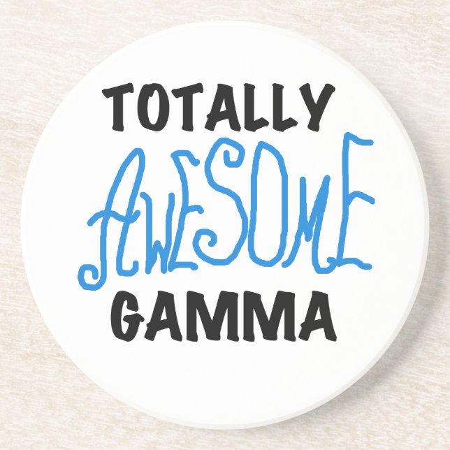 Totally Awesome Gamma Blue Tshirts and Gifts Coaster (Front)