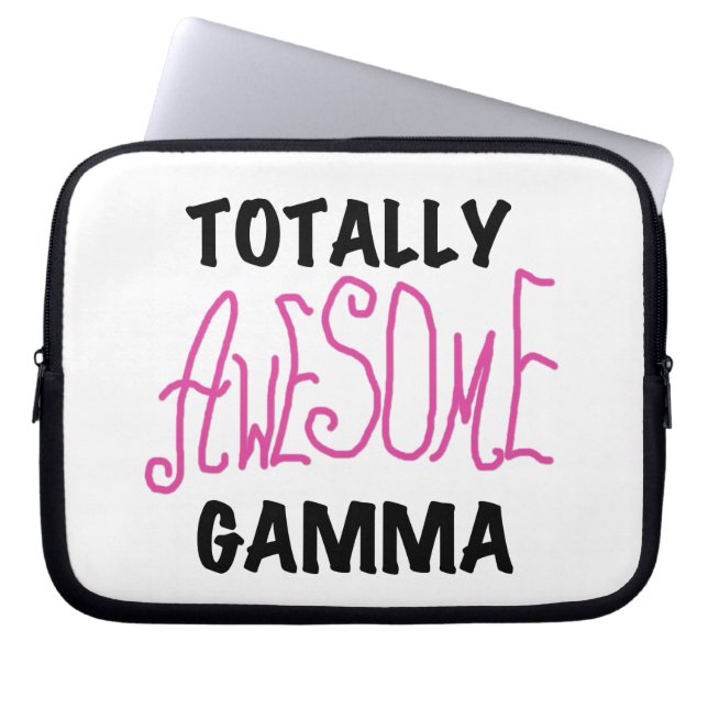 Totally Awesome Gamma Pink Gifts Laptop Sleeve (Front)