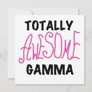 Totally Awesome Gamma Pink Tshirts and Gifts