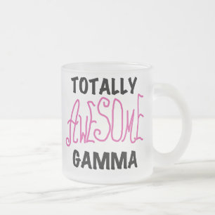 Totally Awesome Gamma Pink Tshirts and Gifts Frosted Glass Coffee Mug
