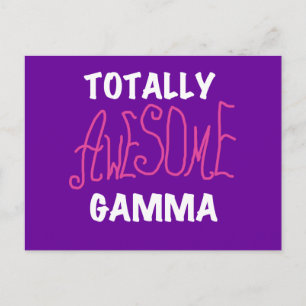 Totally Awesome Gamma Pink Tshirts and Gifts Postcard